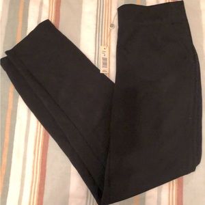 Max Studio black straight leg stretch trouser NWT black Small